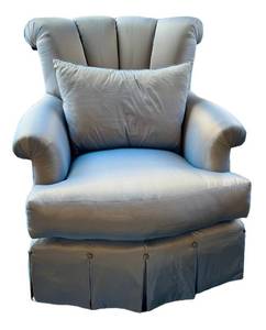 LR - Marge Carlson Silk Upholstered Chair - Custom