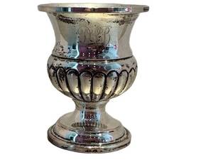 Sterling Silver Toothpick Holder - Monogrammed, Antique