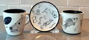 K2 - Amy Sabrina Mugs - Handcrafted Ceramic Pair