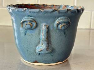 K - RLM Signed Artisan Pottery Planter