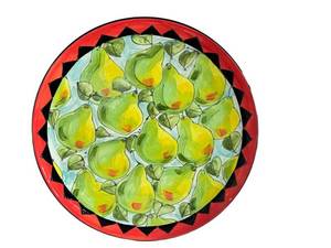 Pear Pattern Ceramic Plate