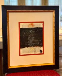 Philip Baker (b.1951) Curtain - Original Framed Oil, Crayon & Graphite on Book Plate