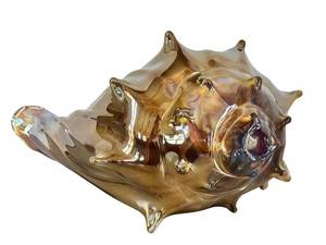 K - Adam Kaser - Hand-Blown Glass Shell Sculpture