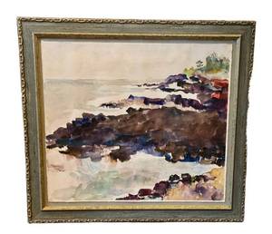 K - Original Kauai South Shore James Brandess Scenic Watercolor Painting