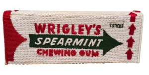 Anya Hindmarch Wrigleys Spearmint Gum Clutch Made in England