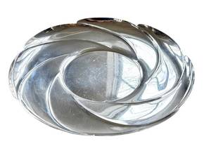 Vintage Tiffany & Co. Sterling Silver Platter - Swirl Design
