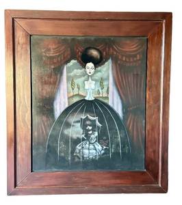 O-Nicholas Harper Original Acrylic on Panel - Large Framed Artwork