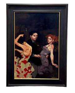 Michael Carson Original Framed Artwork The Dance