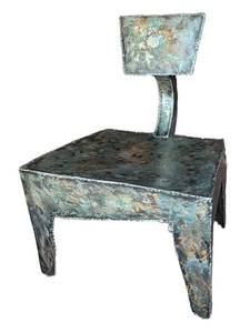 O - Chunky Chair by Christopher Poehlmann  Metal Sculptural Abstract Chair
