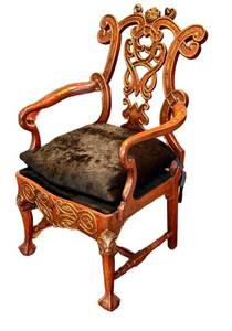 Charles Pollock Reproduction Portuguese Armchair - Black Cowhide Upholstery