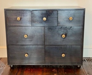 Custom African Ebony Gaboon Front Hall Dresser - 6-Drawer