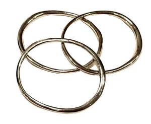 Sterling Silver Bracelets - Set of 3 Bangles