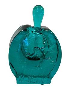 CF - Artisan Hand-Blown Glass Dauber Perfume Bottle - Signed