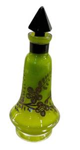 CF - Dauber Perfume Bottle - Hand-Painted, Czechoslovakia