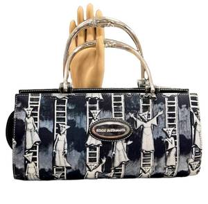 Sergio Bustamante Handbag - Ladder Figures Print