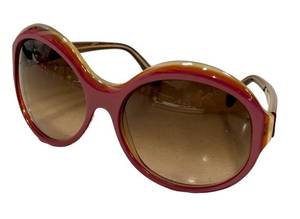 K7 - Marni Sunglasses - Pink Round Frame, Gradient Brown Lenses - Made in Italy