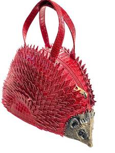 CL - Porcupine-Shaped Red Handbag