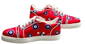 Christian Louboutin Sneakers - Red Eye Print - Made in Italy (Lot of 2)