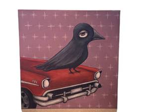 O - Jolene Schultz Hood Ornament - Acrylic on Panel