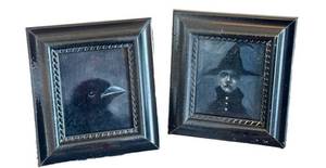 KP - Nicholas Harper Signed Mini Original Paintings - 2 Framed Works