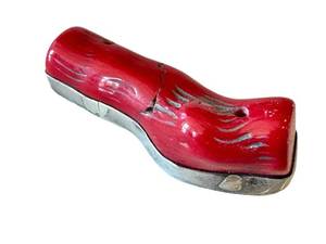 Rebecca Collins Red Coral Sterling Brooch