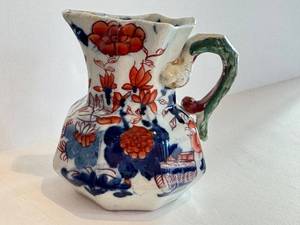 CB - Masons Ironstone Creamer - Antique Transferware Floral, 3.75-Inch