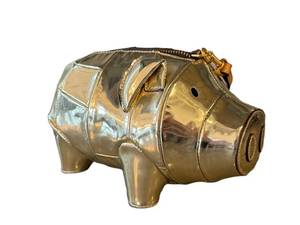 CL - Tory Burch Metallic Pig Crossbody Bag - Gold Tone Leather Strap