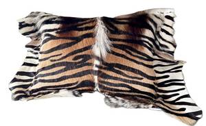 Zebra Hide Pillow- Natural Zebra Fur Cushion