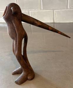 O - Wooden Abstract Monkey Sculpture - Hand-Carved