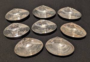 KN - Set of 8 Vintage Sterling Silver Shell Dishes