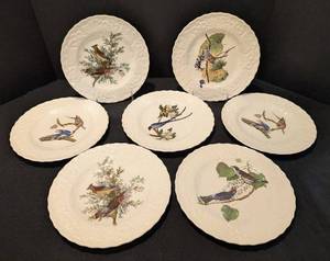 K - Audubon Birds of America Kingbird Plates Plate #79 Tyrannus Tyrannus (Lot of 7) - 9-inch Diameter
