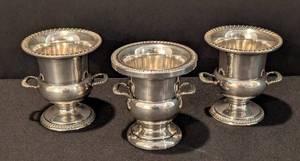 KN - Vintage Sterling Silver Toothpick Holders (Lot of 3)