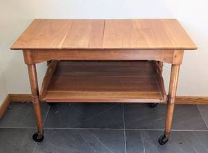 DR - Vintage Stickley Cherry Valley Rolling Table