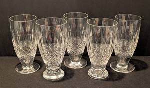K - Set of Five Waterford Crystal Colleen Short Stem Ice Tea Glasses