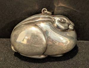 KN - Sterling Silver Rabbit Ornament