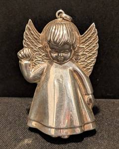 KN - Vintage Sterling Silver Angel Ornament