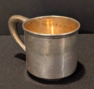 KN - Antique Malcolm Sutherland & Mackay II Sterling Silver Childrens Cup