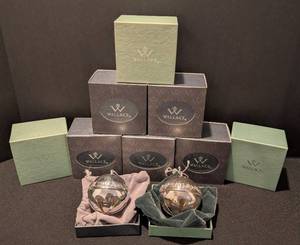 LR - Set of 10 Wallace Silver-Plated Sleigh Bells