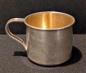 KC - Vintage Sterling Silver Childrens Cup
