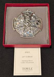 KN - Towle 2023 24th Edition Sterling Silver Celtic Ornament