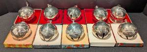LR - Wallace Silver Plated Christmas Bells - 2.5 in Diameter (Lot of 10)
