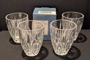 KC - Waterford Brookside Hurricane Vases - 4-Pack