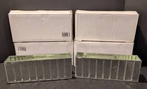 G - Six Mirrored Glass Vases