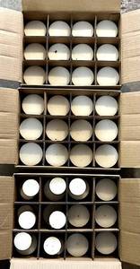 G- White Cut Candles - 2.25 Dia x 3 H, 72 per box, 3 boxes (Lot of 216)