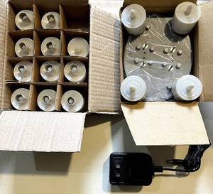 G - Acolyte PC4 LED Tea Light Candles - 4 Rechargeable, 11 Batteries Included