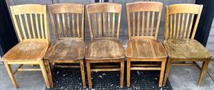 G - Wooden Dining Chairs - Set of 5