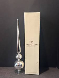 DR - Pottery Barn Retro Tree Topper 17in Silver Mercury Finish