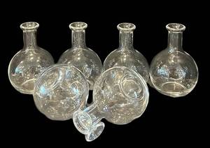 LR - Glass Vases - Set of 6 - 7 in Tall - Clear