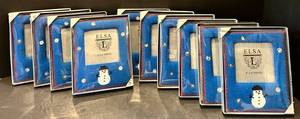 LR - ELSA INC Snowman 4x4 Photo Frames (Lot of 10)