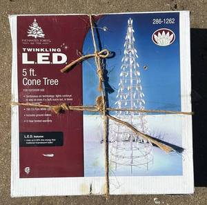 BY - Enchanted Forest Twinkling L.E.D. 5 ft Cone Tree
